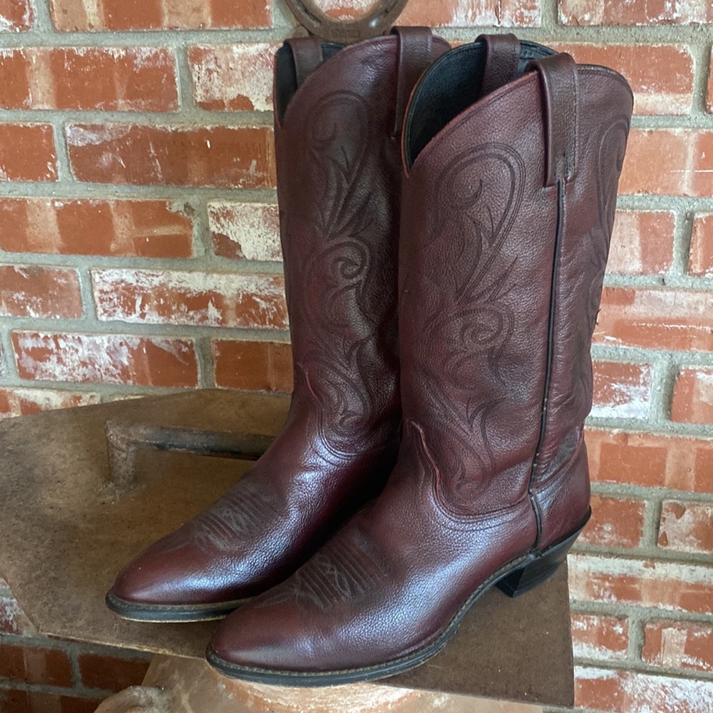 Women's Brown Leather Western Boots